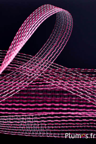 Nastro - larghezza 25 mm - bordó-rosso-rosa